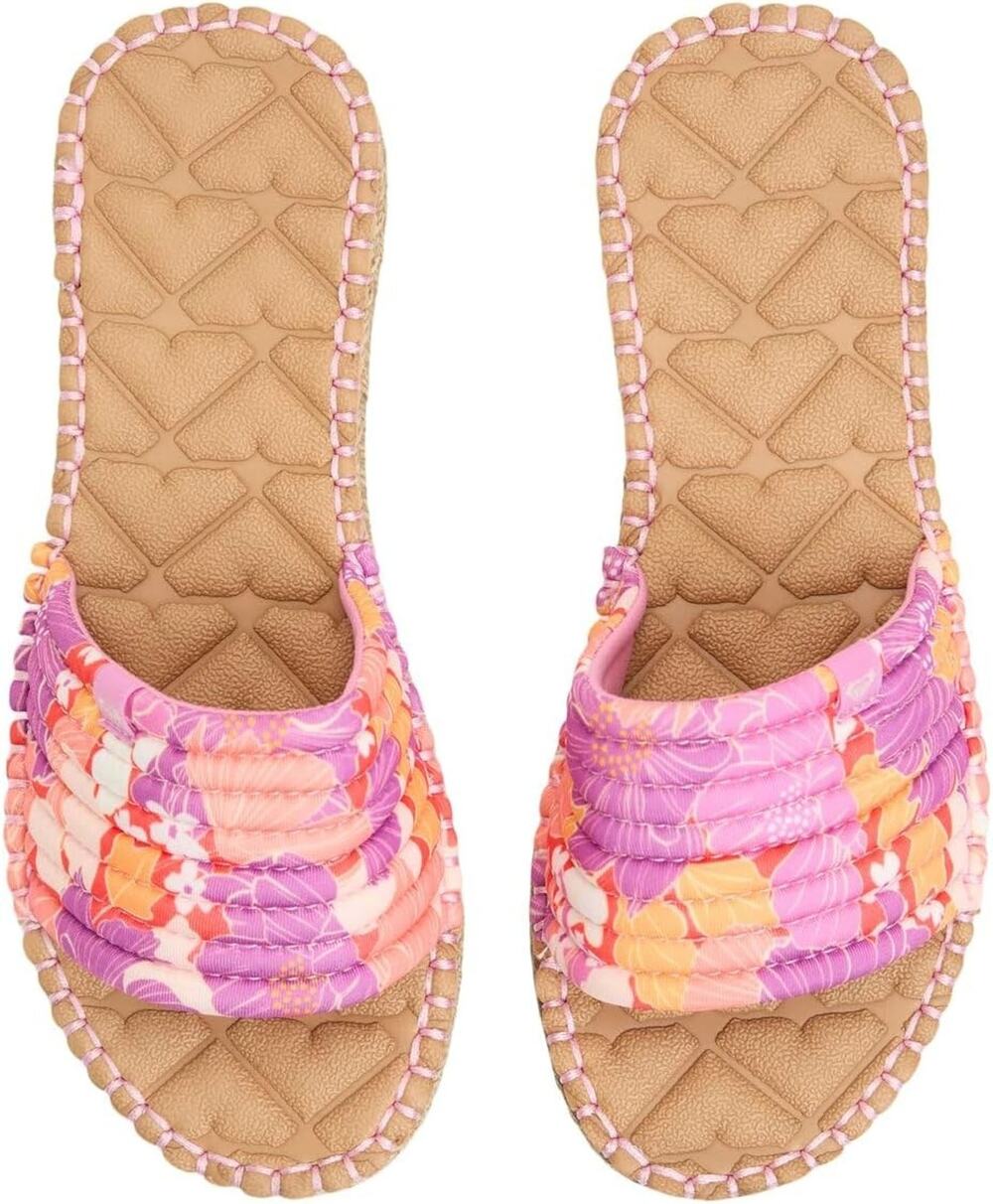 New Roxy Women's Shoresoft Flip Flop, Multi, 9